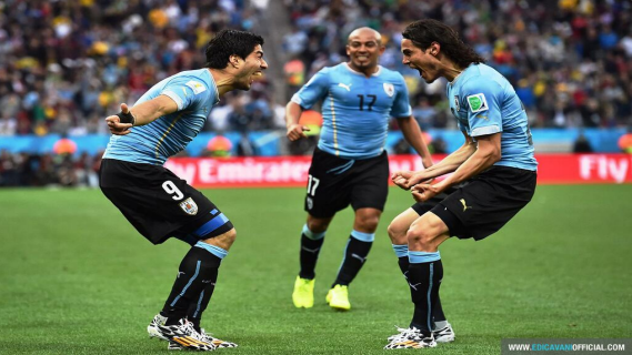 Luis Suarez and Cavani